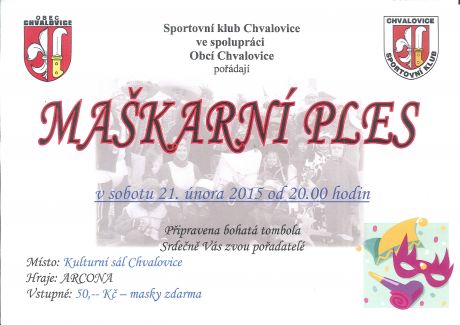 Maškarní ples - Chvalovice