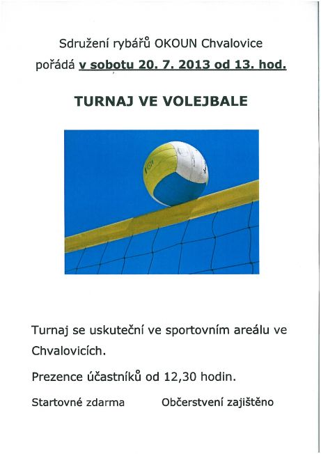 Turnaj ve&nbsp;volejbale