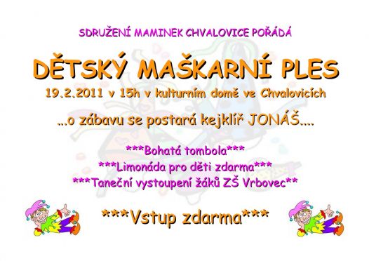 Dětský maškarní ples