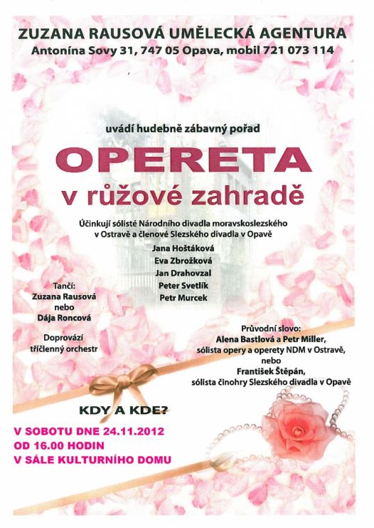 OPERETA v&nbsp;růžové zahradě